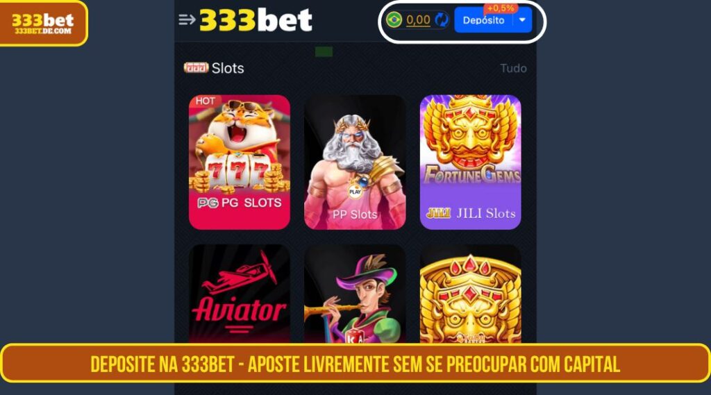 333BET Depósito - Aproveite as apostas sem se preocupar com capital