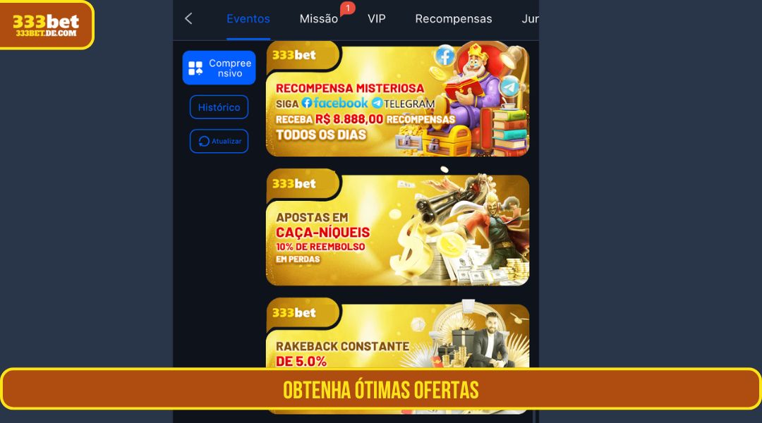 Obtenha ótimas ofertas